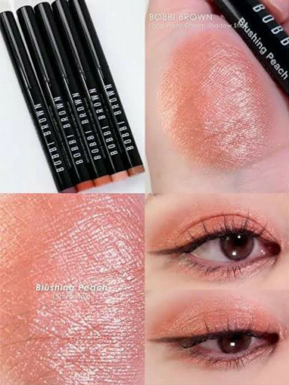 🍑Eye Need🍑BNIB Bobbi Brown Fullsize BLUSHING PEACH Cream Eyeshadow Stick!$34Re